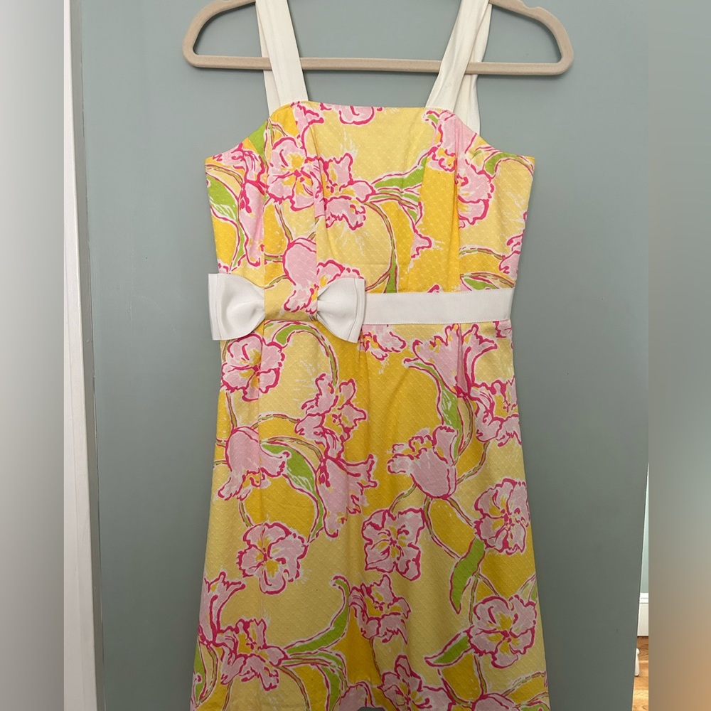 Yellow Lily Pulitzer Floral Dress | Size: 6